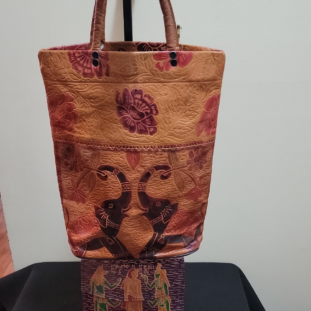 Artisan Floral Embossed Tote Bag - Multicolor